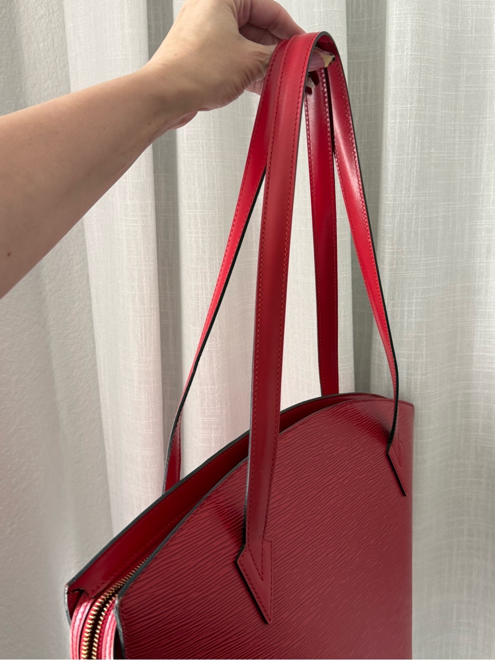 Louis Vuitton Epi Leather Saint Jacques GM in Castillan Red - Picture 6 of 12